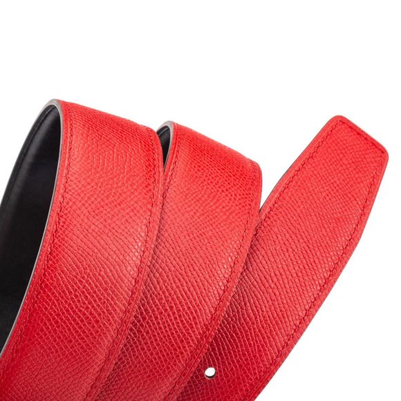 Men\'s/women\'s Replacement Belt Strap Cowhide Genuine Leather Belt Red Width💘